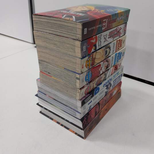 Lot of 10 Manga Comic Books (20 Volumes With 3 In Ones) image number 2