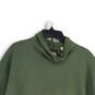 Womens Green Cargo Utility Pocket Mock Neck Pullover Sweatshirt Size M image number 2