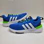 ADIDAS RACER TR21 (PS KIDS) BLUE/GREEN GV7828 SIZE 2 w/ TAG image number 1