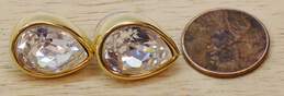 Vintage SAL Swarovski Pear Shaped Crystal Post Earrings 10.5g alternative image