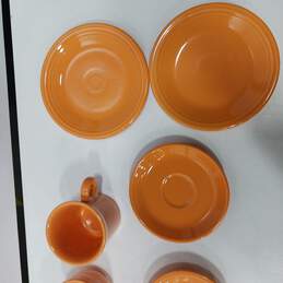 Fiesta Orange 7pc Cups & Plates Bundle alternative image