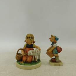 Vintage Goebel Hummel Little Helper & Favorite Pet Figurines W. Germany
