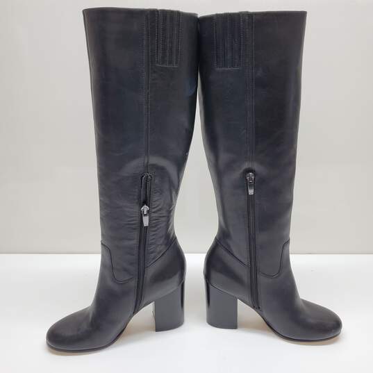 Via Spiga Beckett Leather Knee Hi Boots Inside Zip  Women's Size 6M image number 4
