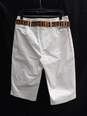 Women's DKNYC White Belted Shorts Sz 8 NWT image number 2
