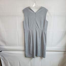 Ann Taylor Gray Pin Stripe Sleeveless Shift Dress WM Size 16P NWT alternative image