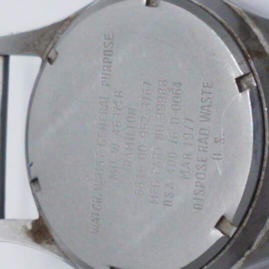Hamilton 1977 US GI Automatic Manual Wind Up Military Issue Vintage Watch image number 6