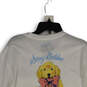 NWT Womens White Graphic Crew Neck Long Sleeve Pullover T-Shirt Size L image number 4