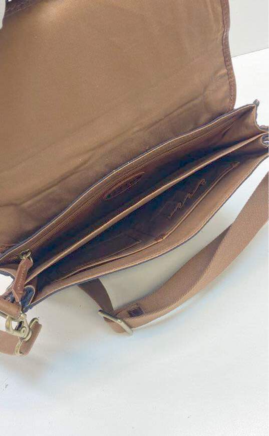 FOSSIL Canvas Leather Small Messenger Shoulder Bag image number 5