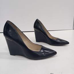 Coach Women's Orchard Pointed Toe Black Patent Leather Wedge Heels Size 8.5B alternative image