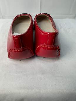 Certified Authentic Michael Kors Red Patent Leather Flats Size 7.5M alternative image