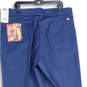 NWT Mens Navy Blue Original 874 Flat Front Work Pants Size 40x34 image number 4