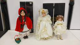 3 Westminster Porcelain Dolls Little Red Riding Hood