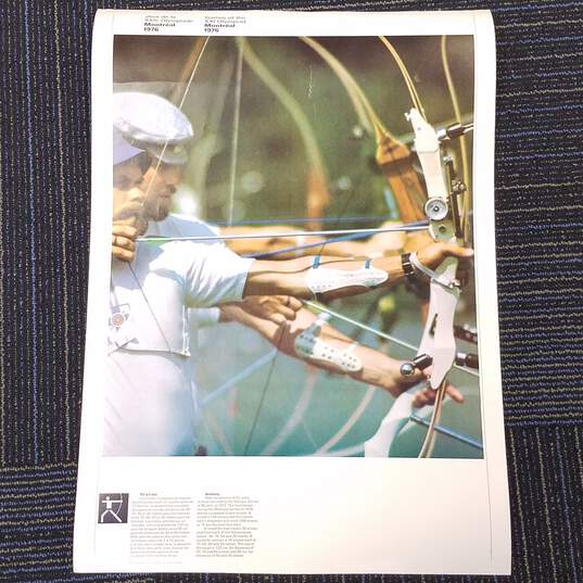 Lot of Vintage Games of the XXI Olympiad Montreal 1976 Double-Sided Posters (5) image number 3