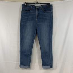 Women's Medium Wash Levi's Mid-Rise Boyfriend Jeans, Sz. 12