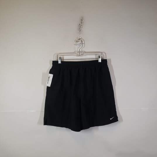 Mens Regular Fit Flat Front Elastic Waist Pull-On Athletic Shorts Size XL image number 1