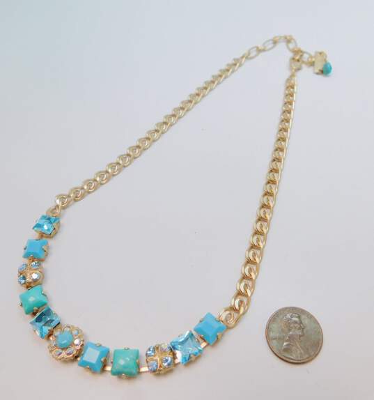 Mariana Designer Tranquility Blue Swarovski Crystal & Howlite Necklace 30.3g image number 4
