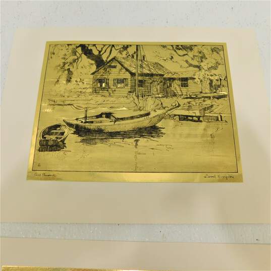 Collector's Portfolio of Gold-Etch Prints by Lionel Barrymore -Includes 4 Prints image number 2