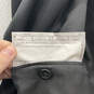 Mens Black Long Sleeve Pockets Notch Lapel Three Button Blazer Size 38 C image number 6