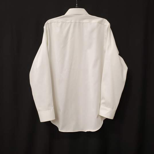 Calvin Klein Men White Button Up Sz 32/33 NWT image number 4