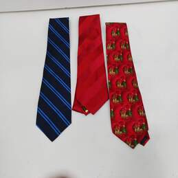 Bundle of 3 Designer Neckties Donald J. Trump J. Garcia Lauren Ralph Lauren