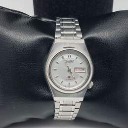 Citizen S88910-k9 21 Jewels 25mm WR Steel Round Silver Women's Watch 46g