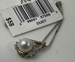 Sterling Silver Pearl Fashion Necklace