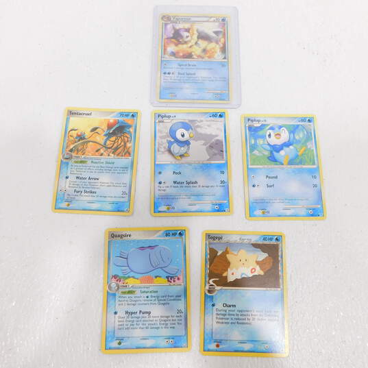 Pokemon TCG Mid Era Collection Lot of 6 Water Type Cards 2004-2011 image number 1