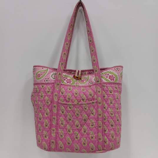 Vera Bradley Women's Pink Paisley Print Tote Bag image number 1