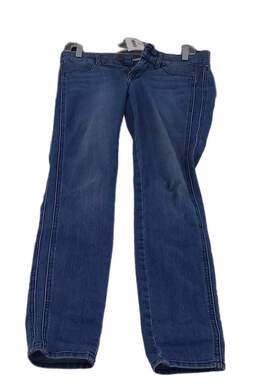 Rich And Skinny Womens Blue 5 Pocket Design Medium Wash Straight Leg Jeans Sz 25
