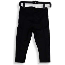 Womens Black Elastic Waist Pockets Stretch Pull-On Capri Leggings Size XS alternative image