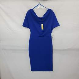 Alexia Admor Cobalt Blue Midi Sheath Dress WM Size M NWT alternative image