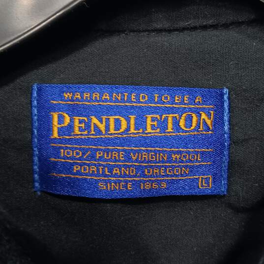 Pendleton Green Button Up Shirt Mens Sz L image number 5