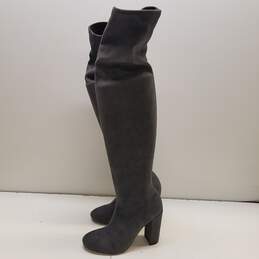 Renvy Suede Knee High Maya Boots Grey 5 alternative image