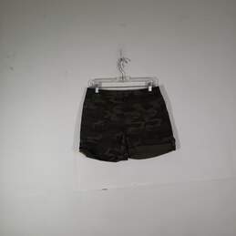 NWT Womens Camouflage Flat Front Utility Cuffed Shorts Size Medium