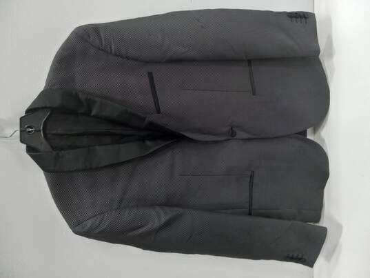 Egara Men's Black w/ White Polka Dots Suit Jacket Size 40R image number 1