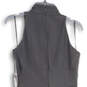 NWT Womens Black Sleeveless Back Zip Tiered Ruffle Sheath Dress Size Size 8 image number 4