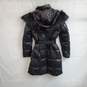 Sam Edelman Black Hooded Belted Puffer Coat WM Size XS NWT image number 2