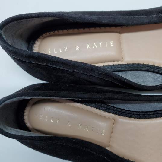 WOMEN'S KELLY & KATIE 'JORDI' SUEDE POINTED TOE FLATS SIZE 8M image number 4