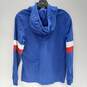 Women's Blue, Red & White The North Face Hoodie Pullover (Size S) image number 2