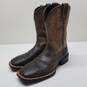 Ariat Men's Sport Western West Brooklyn Brown / Ashes Boots Embroidered Leather image number 1