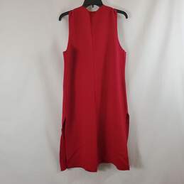 Chico's Women's Red Long Sleeveless Sweater Vest SZ 1 NWT alternative image