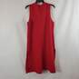 Chico's Women's Red Long Sleeveless Sweater Vest SZ 1 NWT image number 2