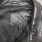 Aoya Full Zip/Button Up Black Leather Jacket Size 170/88A image number 3