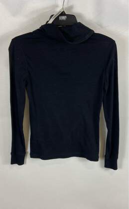 Ralph Lauren Womens Black Asymmetrical 1/4 Zip Pullover Sweatshirt Size PXS alternative image