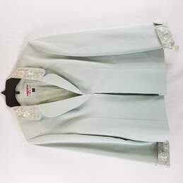 Albert Nipon Evening Women Mint Blazer Jacket M 10 NWT