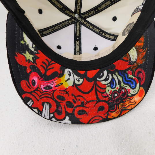 Chicago Bulls BMO Snapback Hat Artist Cap Series Antonio Aiinscough image number 5