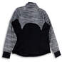 NWT Womens Gray Long Sleeve Full-Zip Activewear Jacket Size Large image number 2