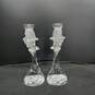 2pc Set of Lenox Full Lead Crystal Dolphin Candlesticks image number 3
