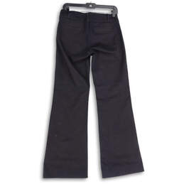 Womens Blue Flat Front Slash Pocket Bootcut Leg Ankle Pants Size 27 alternative image