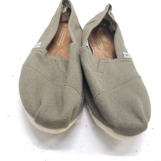Toms Classic Slip On Shoes Green 7.5 image number 9